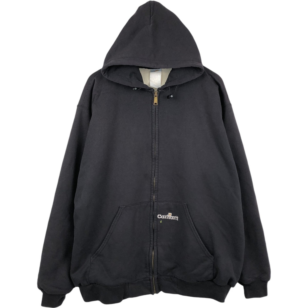 Carhartt Sweat Full Zip Hoodie Men's XL unclear black type Vintage Second Hand