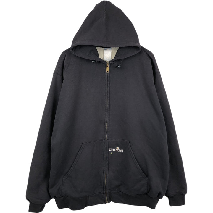 Carhartt Sweat Full Zip Hoodie Men's XL unclear black type Vintage Second Hand