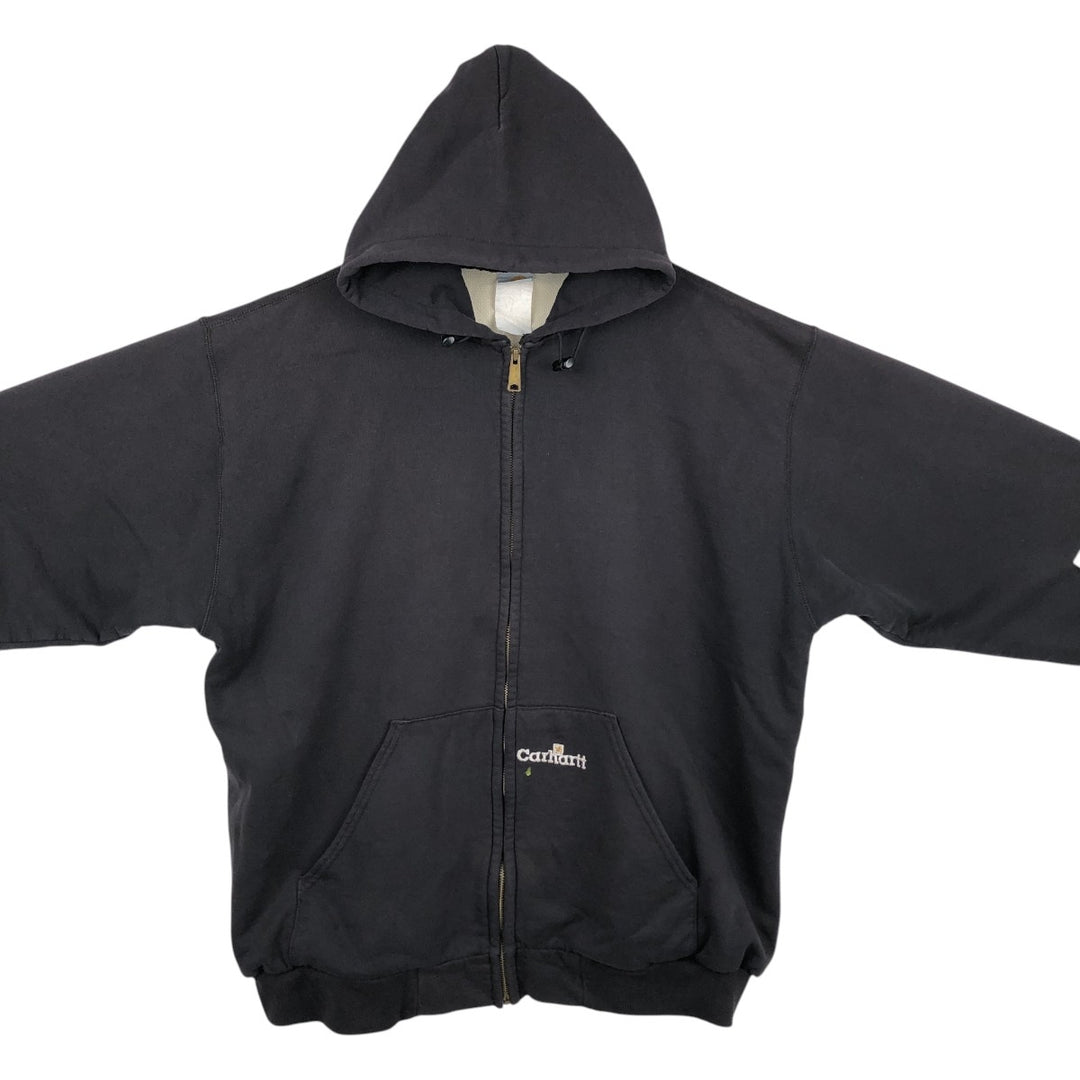 Carhartt Sweat Full Zip Hoodie Men's XL unclear black type Vintage Second Hand
