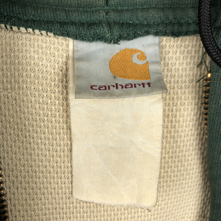 Carhartt Sweat Full Zip Hoodie Men's XXL unclear green type Vintage Second Hand