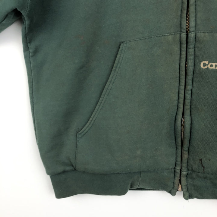 Carhartt Sweat Full Zip Hoodie Men's XXL unclear green type Vintage Second Hand