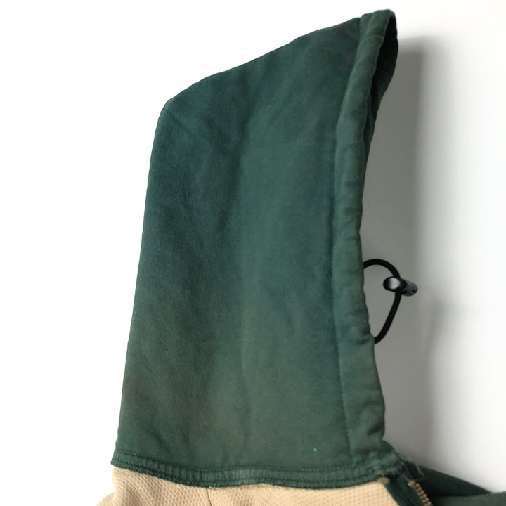 Carhartt Sweat Full Zip Hoodie Men's XXL unclear green type Vintage Second Hand