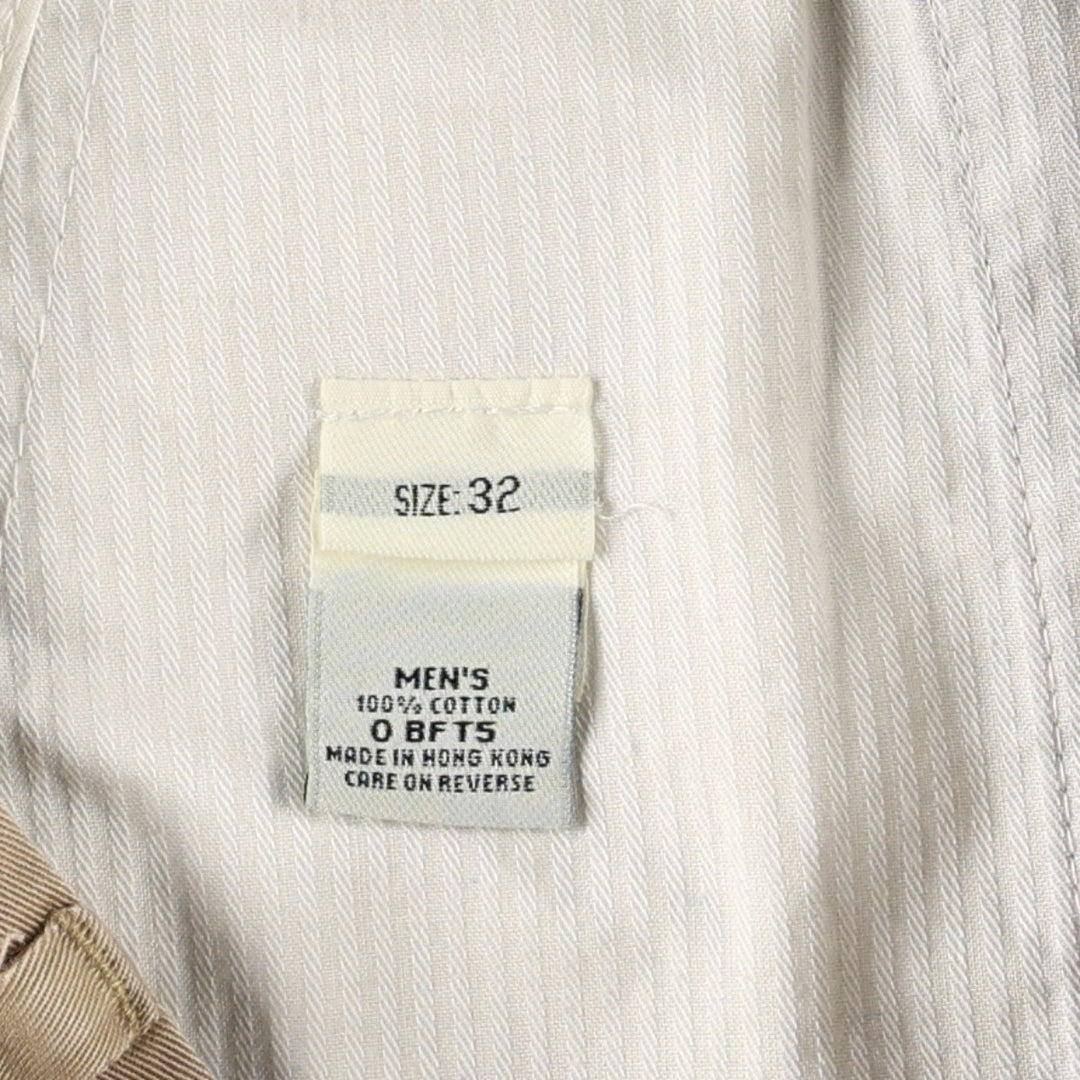 LLBean Two-Pleat Chino Pants, Men's Size W32 (approx.) cotton Beige type Vintage Second Hand