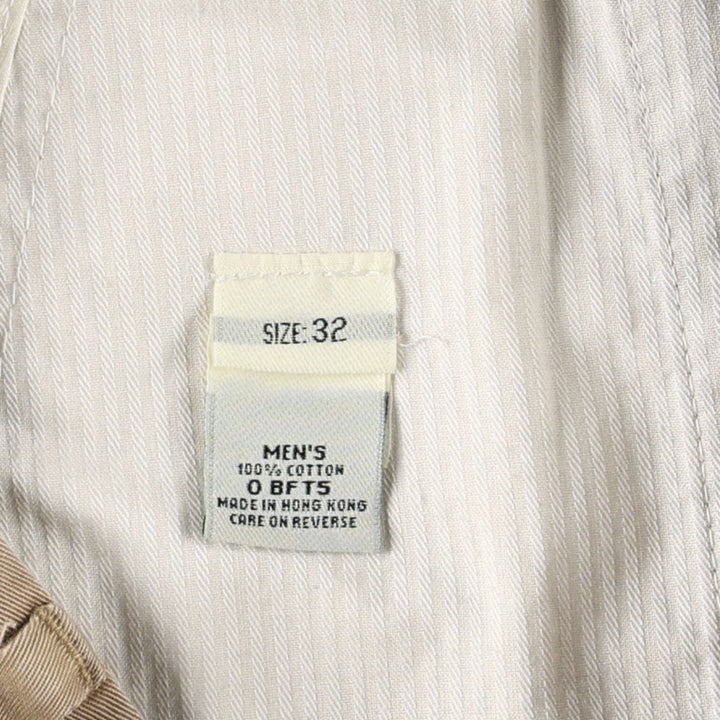 LLBean Two-Pleat Chino Pants, Men's Size W32 (approx.) cotton Beige type Vintage Second Hand