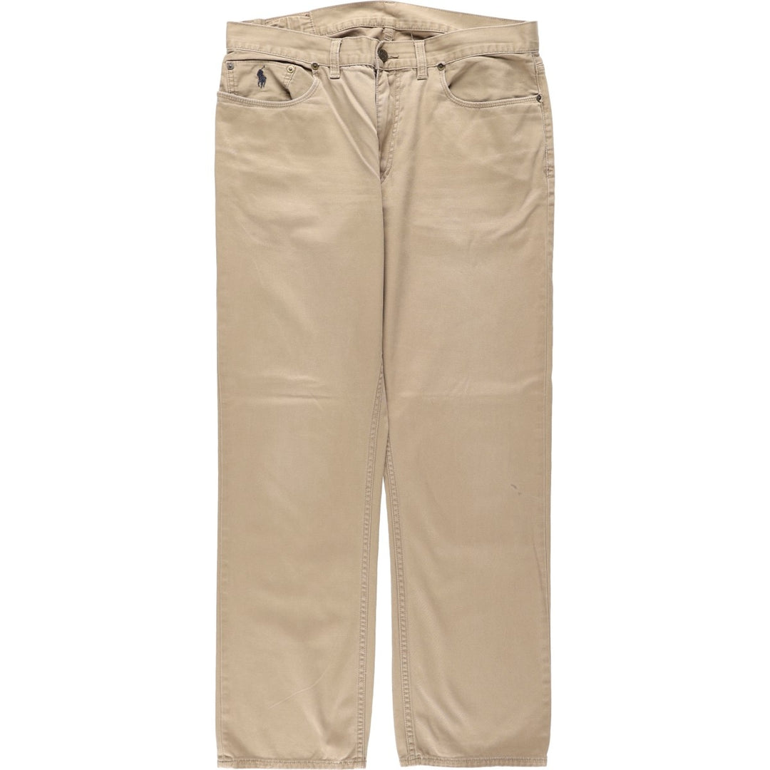Ralph Lauren POLO RALPH LAUREN 650 STRAIGHT Chino Pants, Men's W35 (approx.) cotton Beige type Vintage Second Hand