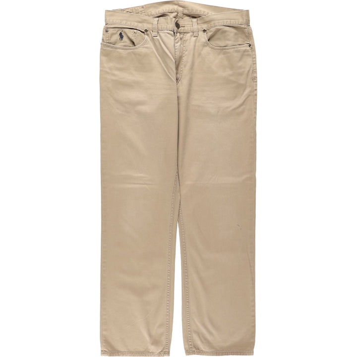 Ralph Lauren POLO RALPH LAUREN 650 STRAIGHT Chino Pants, Men's W35 (approx.) cotton Beige type Vintage Second Hand