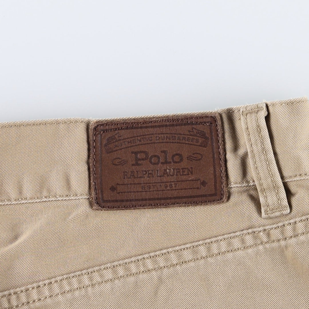 Ralph Lauren POLO RALPH LAUREN 650 STRAIGHT Chino Pants, Men's W35 (approx.) cotton Beige type Vintage Second Hand