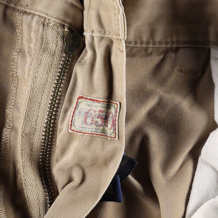 Ralph Lauren POLO RALPH LAUREN 650 STRAIGHT Chino Pants, Men's W35 (approx.) cotton Beige type Vintage Second Hand