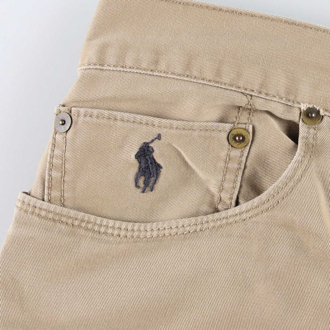 Ralph Lauren POLO RALPH LAUREN 650 STRAIGHT Chino Pants, Men's W35 (approx.) cotton Beige type Vintage Second Hand