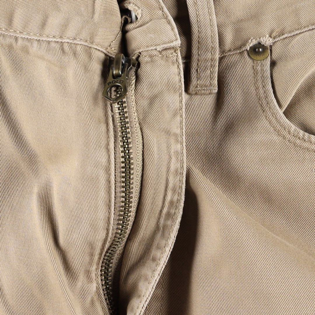 Ralph Lauren POLO RALPH LAUREN 650 STRAIGHT Chino Pants, Men's W35 (approx.) cotton Beige type Vintage Second Hand