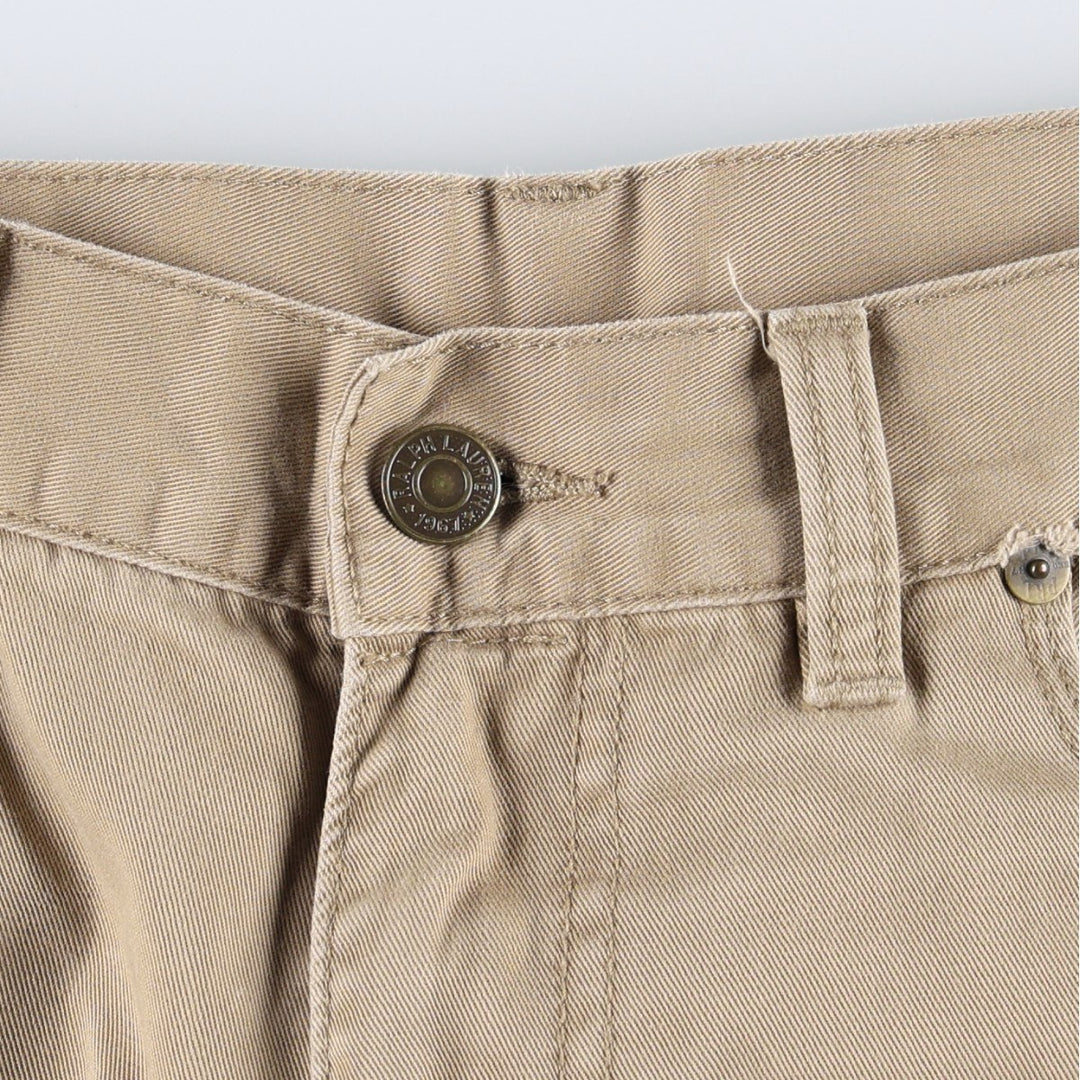 Ralph Lauren POLO RALPH LAUREN 650 STRAIGHT Chino Pants, Men's W35 (approx.) cotton Beige type Vintage Second Hand
