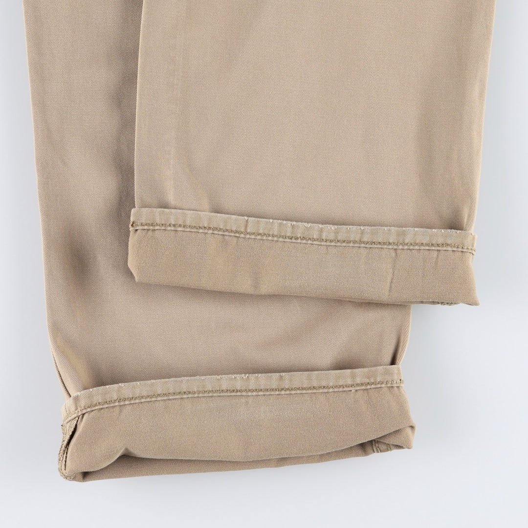 Ralph Lauren POLO RALPH LAUREN 650 STRAIGHT Chino Pants, Men's W35 (approx.) cotton Beige type Vintage Second Hand