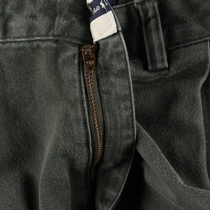 Ralph Lauren Polo Ralph Lauren Two-pleat Chino Pants for Men, W33 equivalent cotton Khaki type Vintage Second Hand
