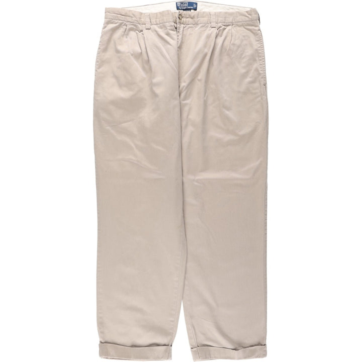Ralph Lauren POLO by Ralph Lauren HAMMOND PANT, two-pleat chino pants, men's size W38 cotton Beige type Vintage Second Hand