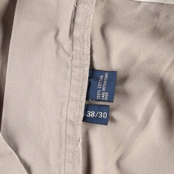 Ralph Lauren POLO by Ralph Lauren HAMMOND PANT, two-pleat chino pants, men's size W38 cotton Beige type Vintage Second Hand
