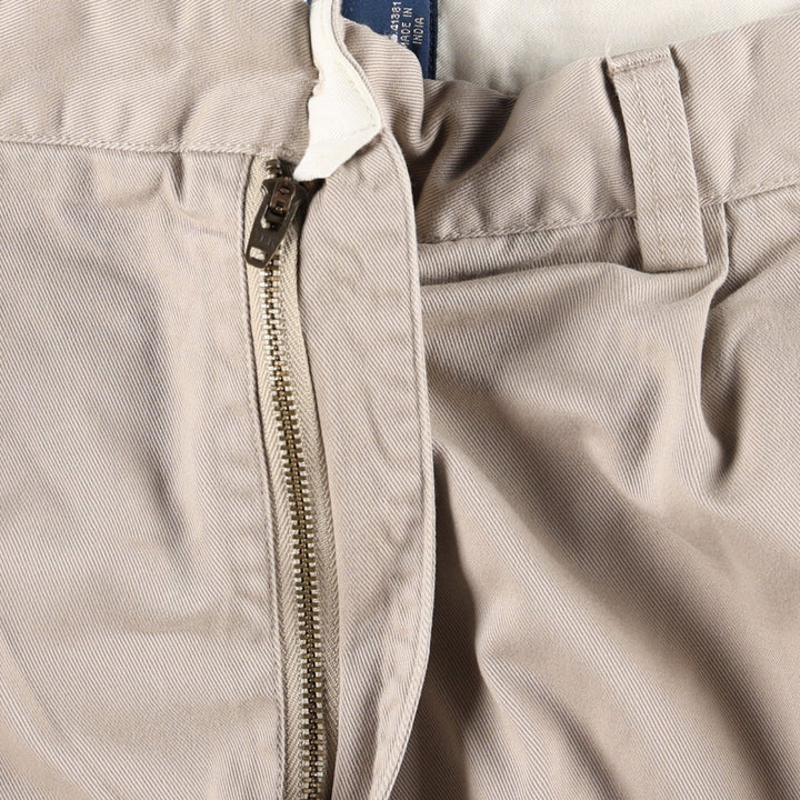 Ralph Lauren POLO by Ralph Lauren HAMMOND PANT, two-pleat chino pants, men's size W38 cotton Beige type Vintage Second Hand