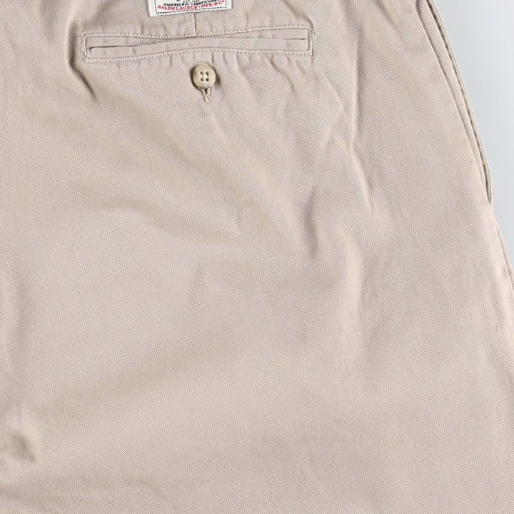 Ralph Lauren POLO by Ralph Lauren HAMMOND PANT, two-pleat chino pants, men's size W38 cotton Beige type Vintage Second Hand