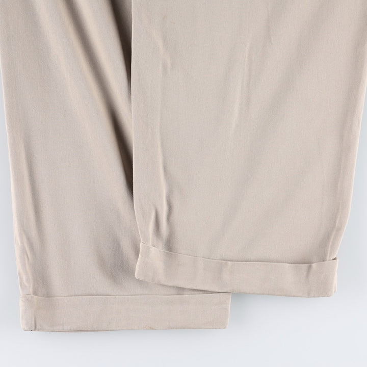 Ralph Lauren POLO by Ralph Lauren HAMMOND PANT, two-pleat chino pants, men's size W38 cotton Beige type Vintage Second Hand