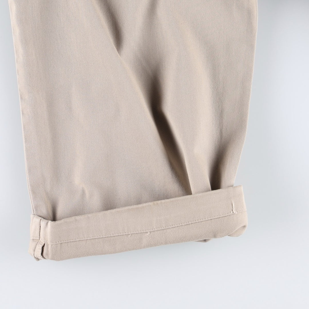 Ralph Lauren POLO by Ralph Lauren HAMMOND PANT, two-pleat chino pants, men's size W38 cotton Beige type Vintage Second Hand