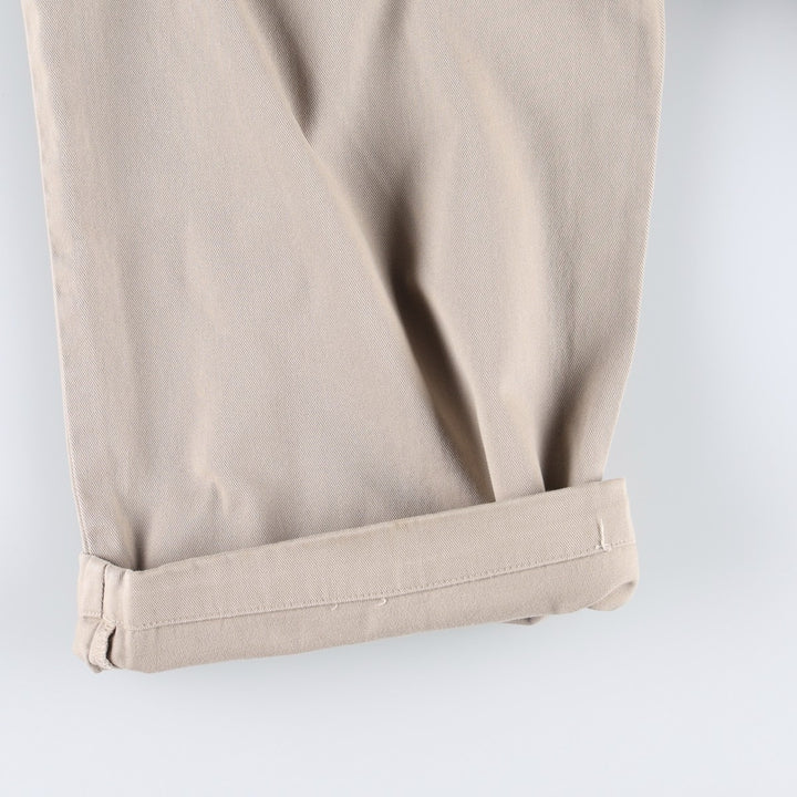 Ralph Lauren POLO by Ralph Lauren HAMMOND PANT, two-pleat chino pants, men's size W38 cotton Beige type Vintage Second Hand
