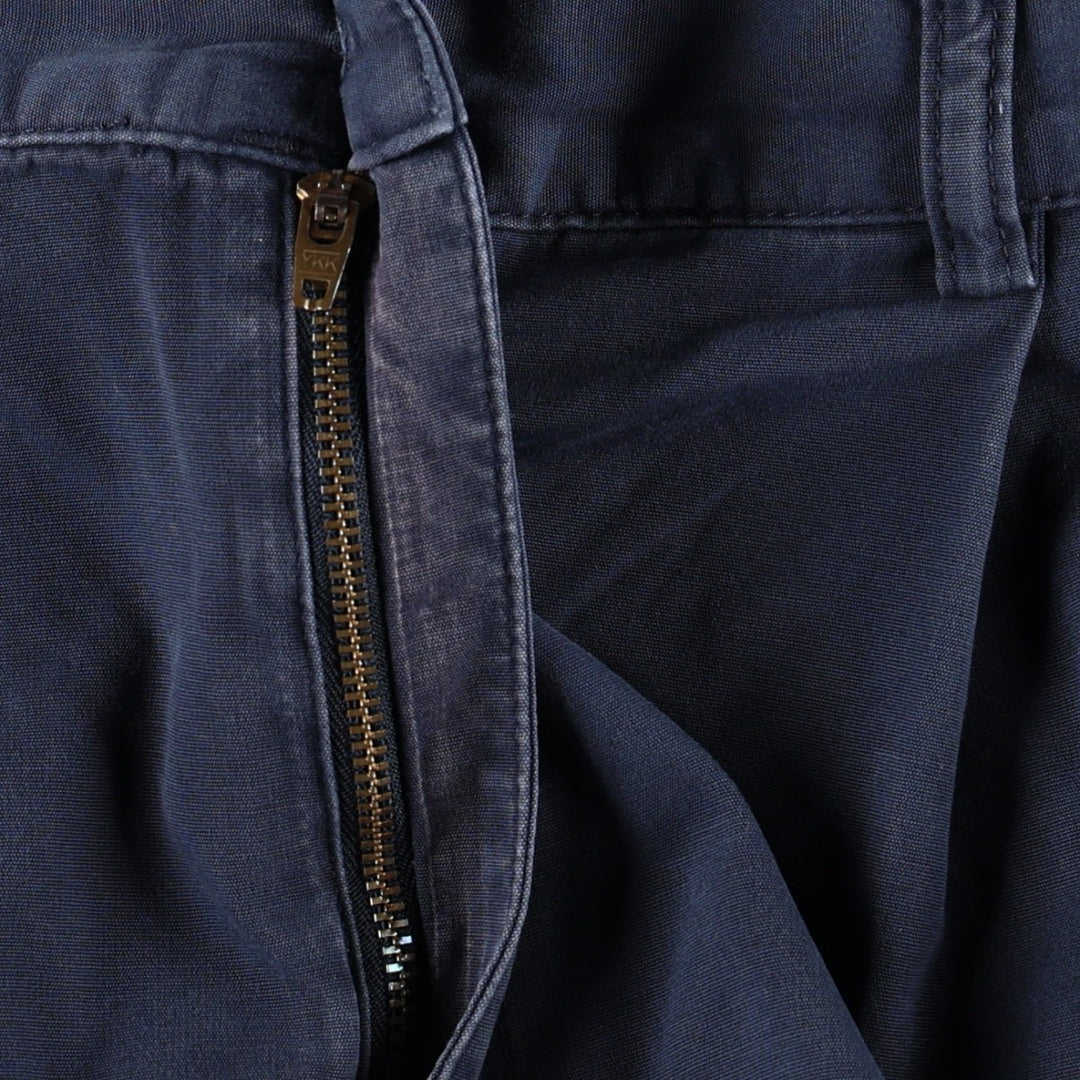 Ralph Lauren POLO by Ralph Lauren HAMMOND PANT, two-pleat chino pants, men's w35 equivalent cotton navy blue type Vintage Second Hand