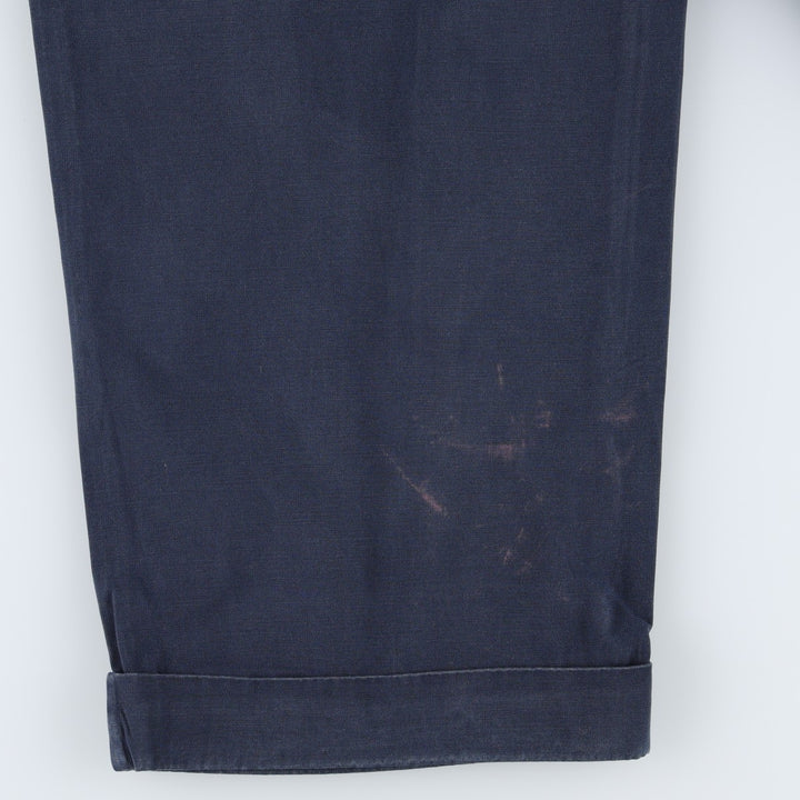 Ralph Lauren POLO by Ralph Lauren HAMMOND PANT, two-pleat chino pants, men's w35 equivalent cotton navy blue type Vintage Second Hand