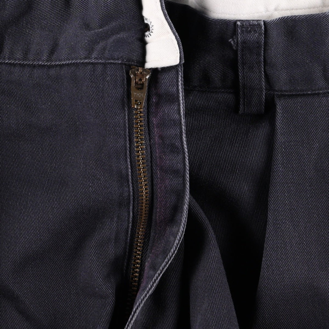Ralph Lauren POLO by Ralph Lauren ANDREW PANT Two-pleat chino pants for men, equivalent to W34 cotton navy blue type Vintage Second Hand