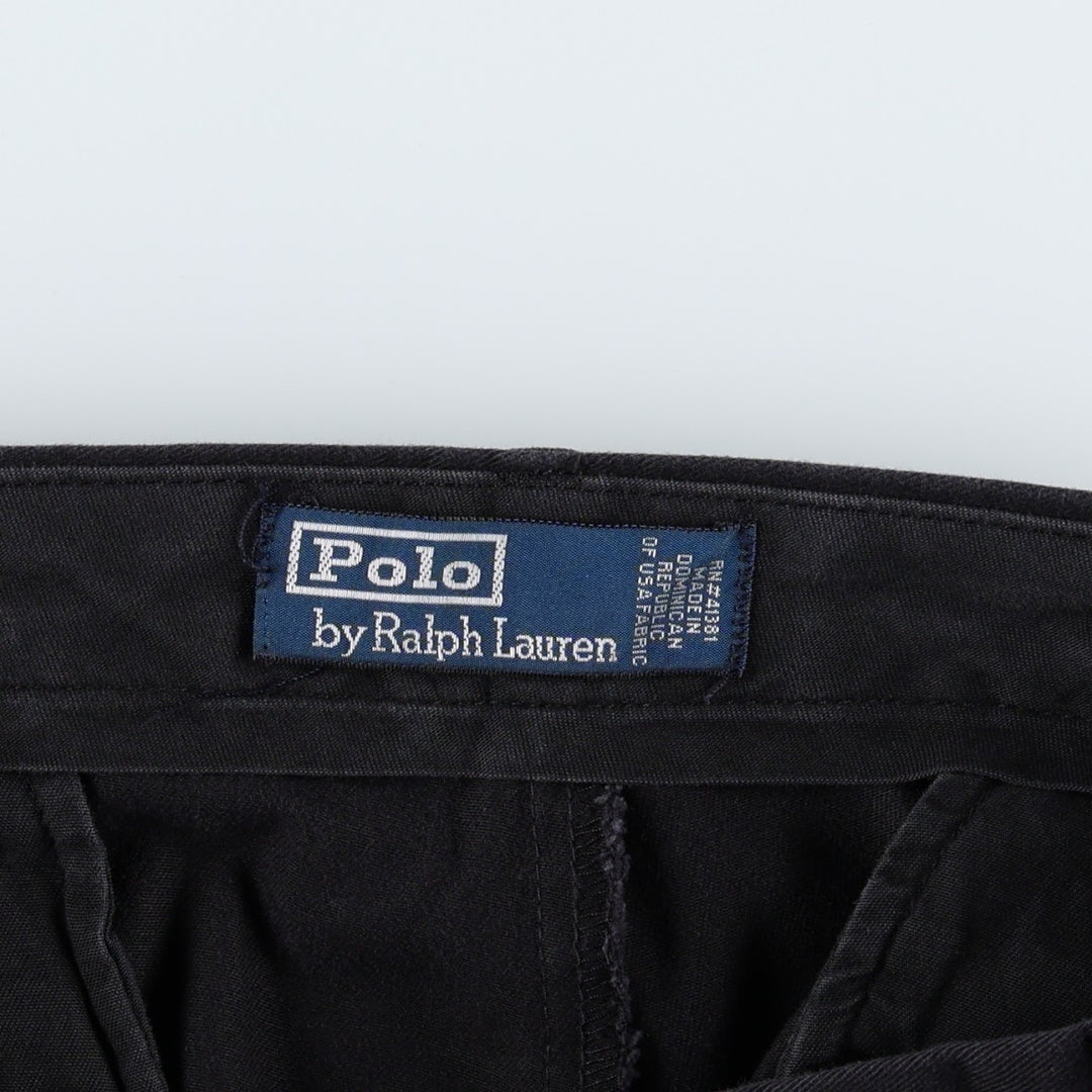 Ralph Lauren POLO by Ralph Lauren Chino Pants Men's W36 cotton black type Vintage Second Hand