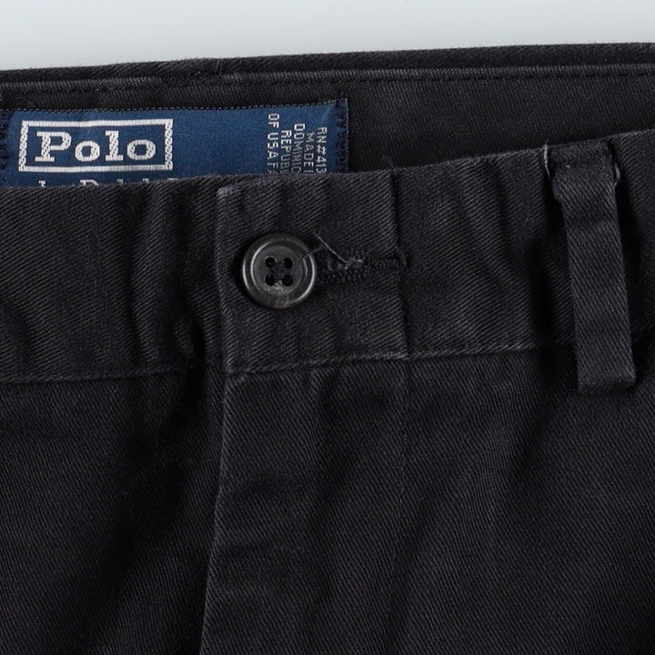 Ralph Lauren POLO by Ralph Lauren Chino Pants Men's W36 cotton black type Vintage Second Hand