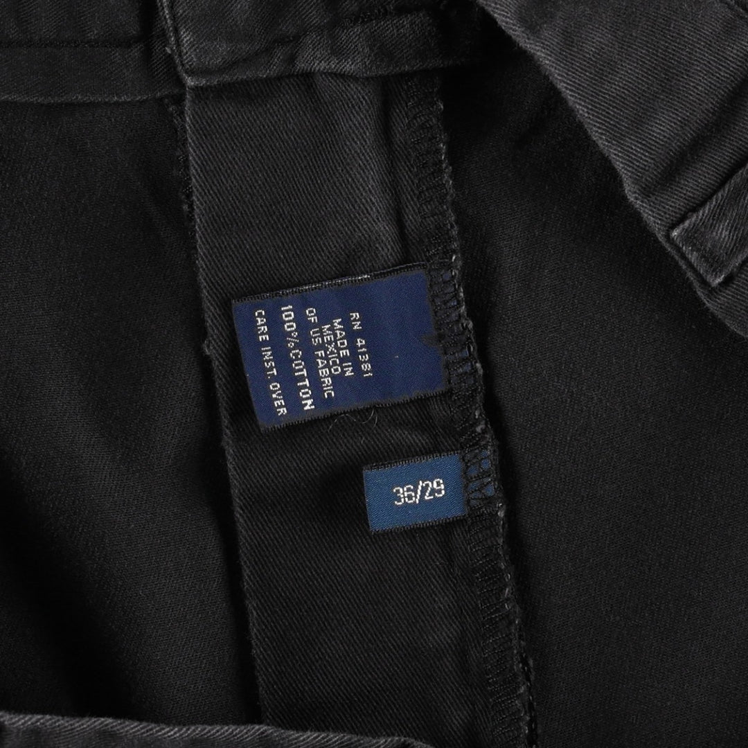 Ralph Lauren POLO by Ralph Lauren HAMMOND PANT, two-pleat chino pants, men's w35 equivalent cotton black type Vintage Second Hand