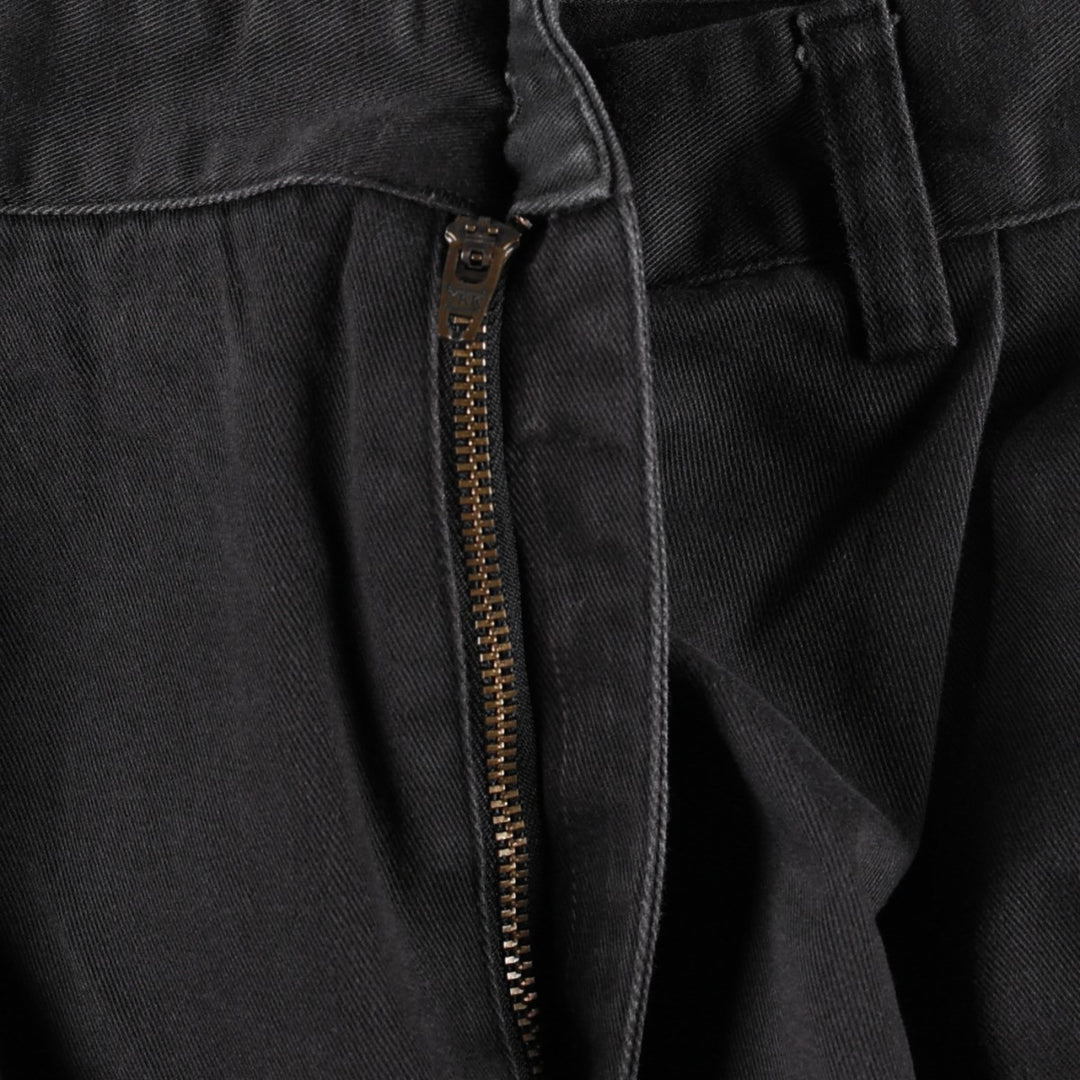 Ralph Lauren POLO by Ralph Lauren HAMMOND PANT, two-pleat chino pants, men's w35 equivalent cotton black type Vintage Second Hand