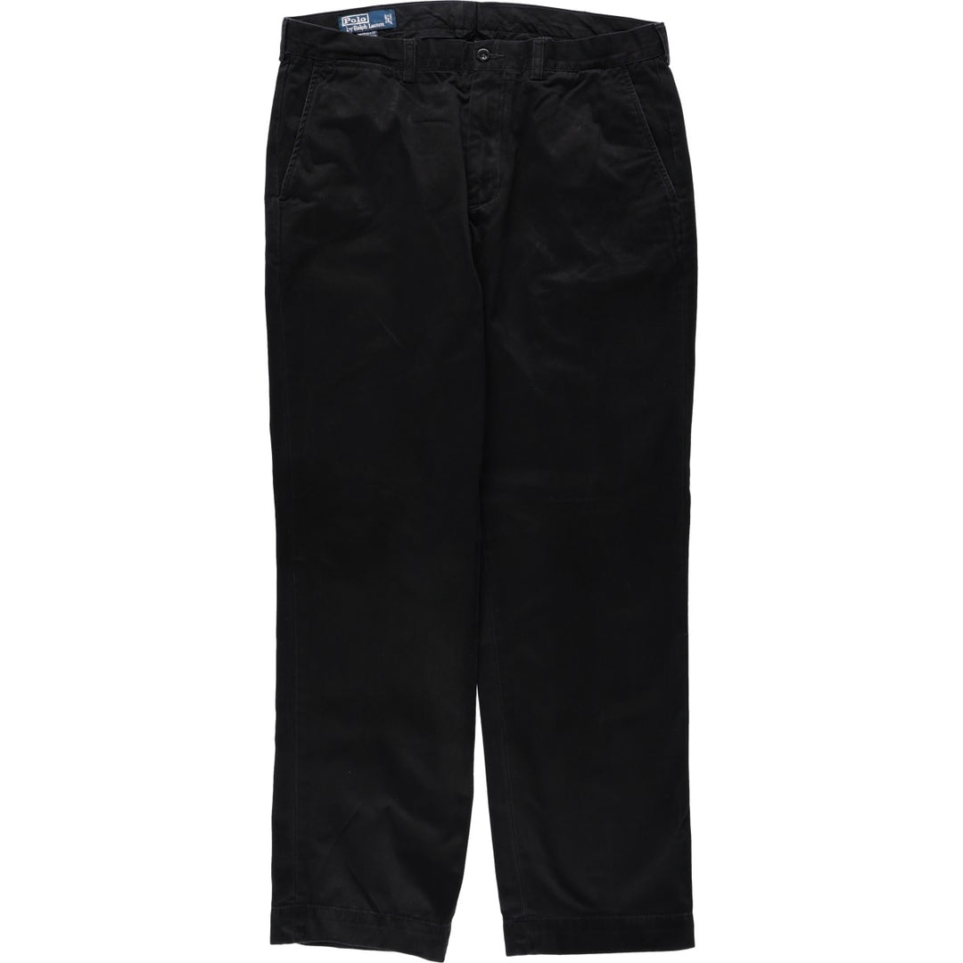 Ralph Lauren POLO by Ralph Lauren PRESTON PANT Chino pants for men, equivalent to w35 cotton black type Vintage Second Hand