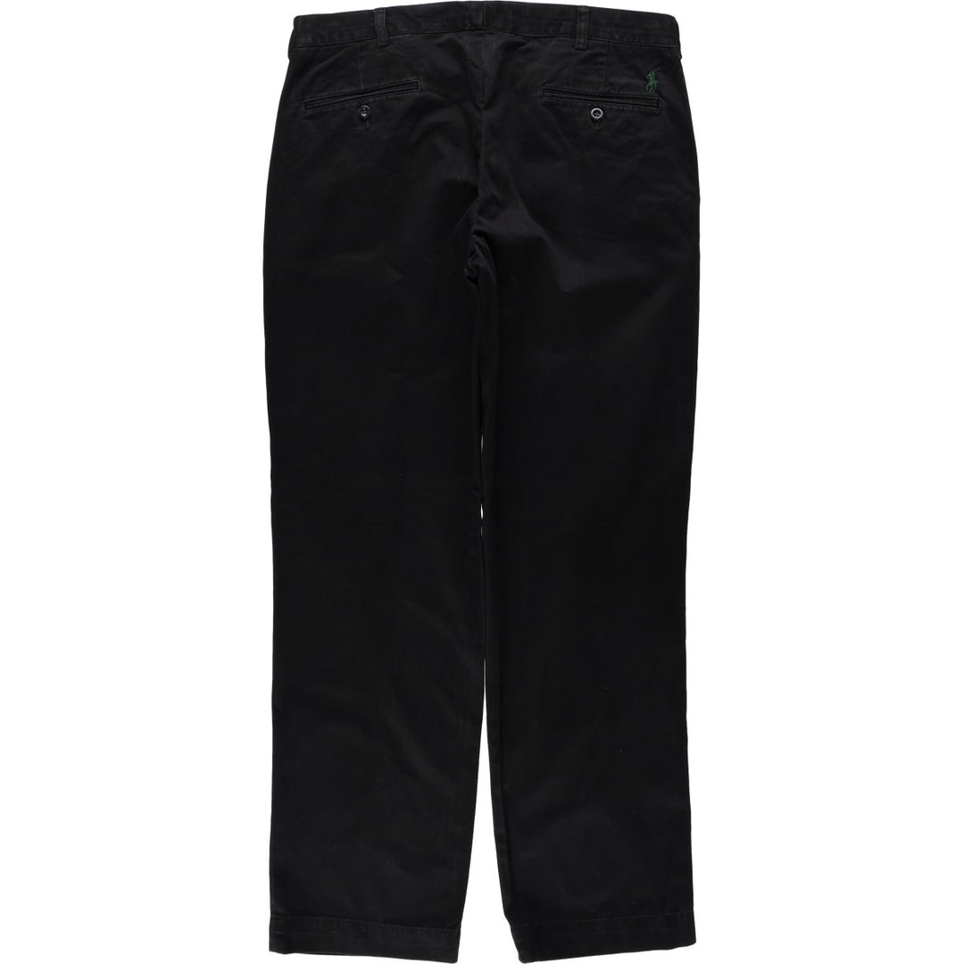 Ralph Lauren POLO by Ralph Lauren PRESTON PANT Chino pants for men, equivalent to w35 cotton black type Vintage Second Hand