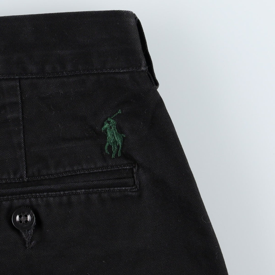 Ralph Lauren POLO by Ralph Lauren PRESTON PANT Chino pants for men, equivalent to w35 cotton black type Vintage Second Hand
