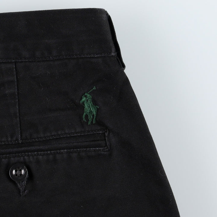 Ralph Lauren POLO by Ralph Lauren PRESTON PANT Chino pants for men, equivalent to w35 cotton black type Vintage Second Hand