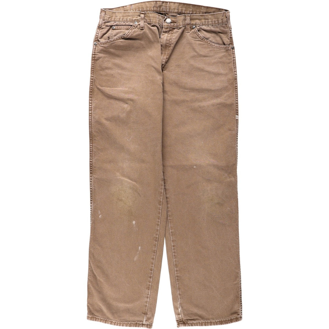 Dickies Duck Work Pants Men's W35 cotton brown type Vintage Second Hand