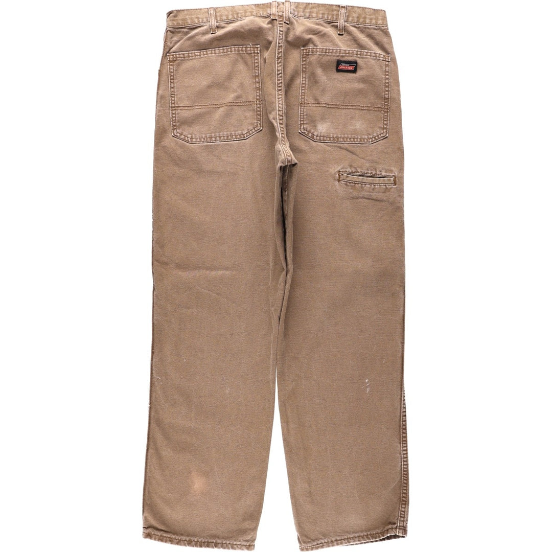 Dickies Duck Work Pants Men's W35 cotton brown type Vintage Second Hand