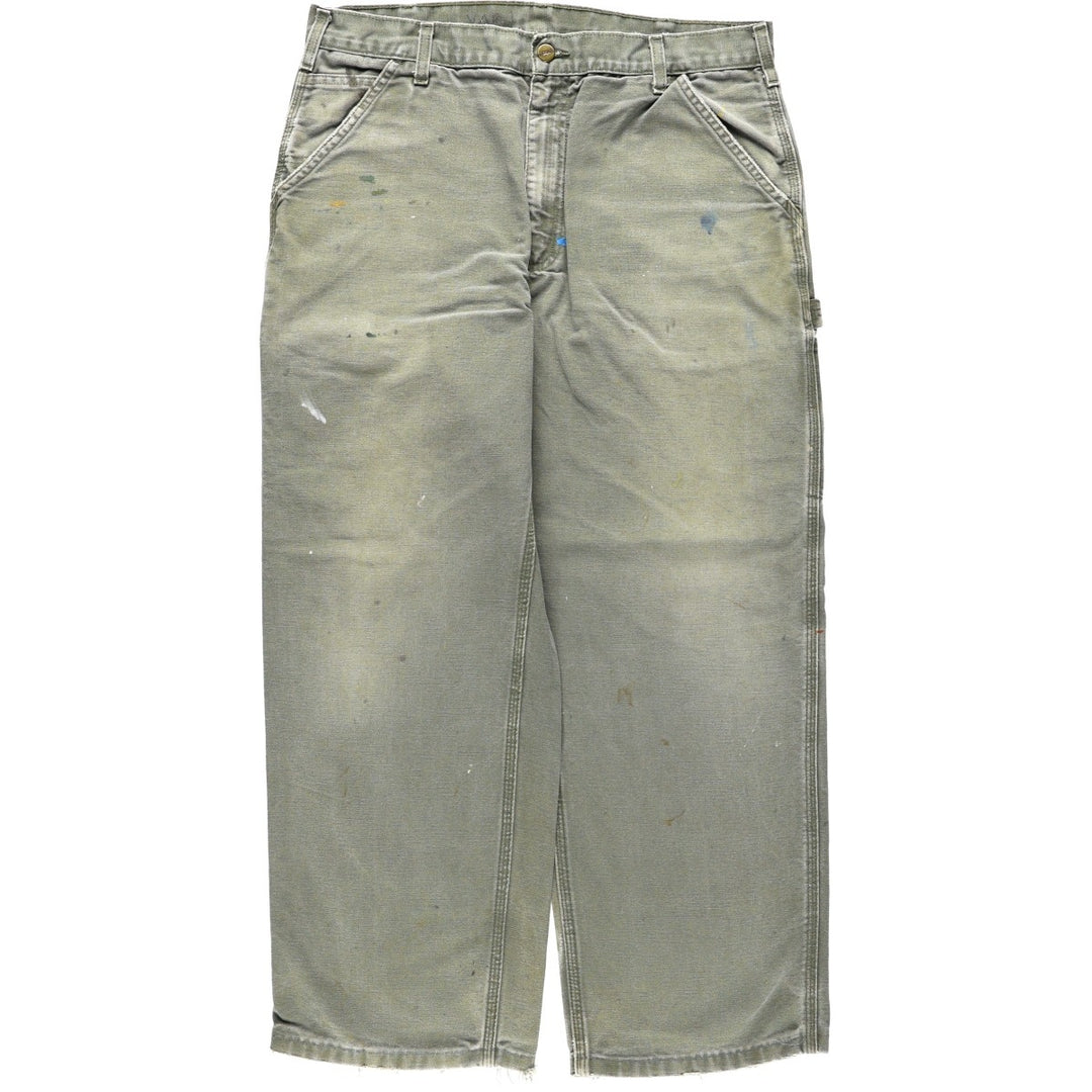 Carhartt Duck Painter Pants, Men's, W36 equivalent cotton Khaki type Vintage Second Hand