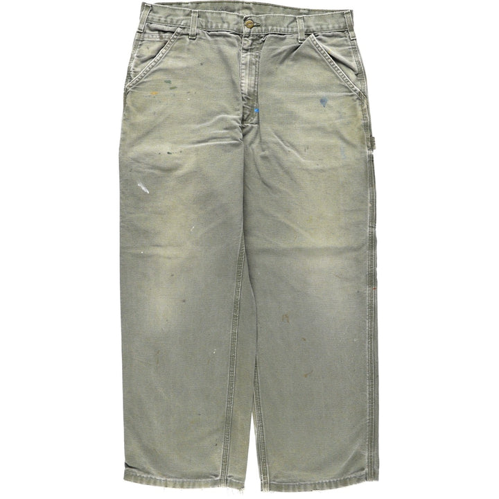 Carhartt Duck Painter Pants, Men's, W36 equivalent cotton Khaki type Vintage Second Hand