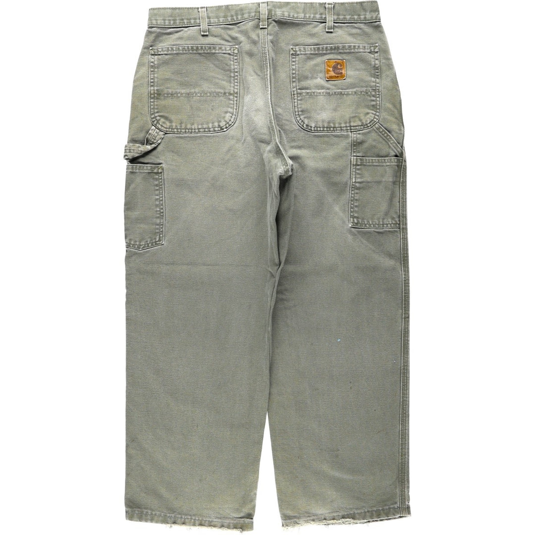 Carhartt Duck Painter Pants, Men's, W36 equivalent cotton Khaki type Vintage Second Hand