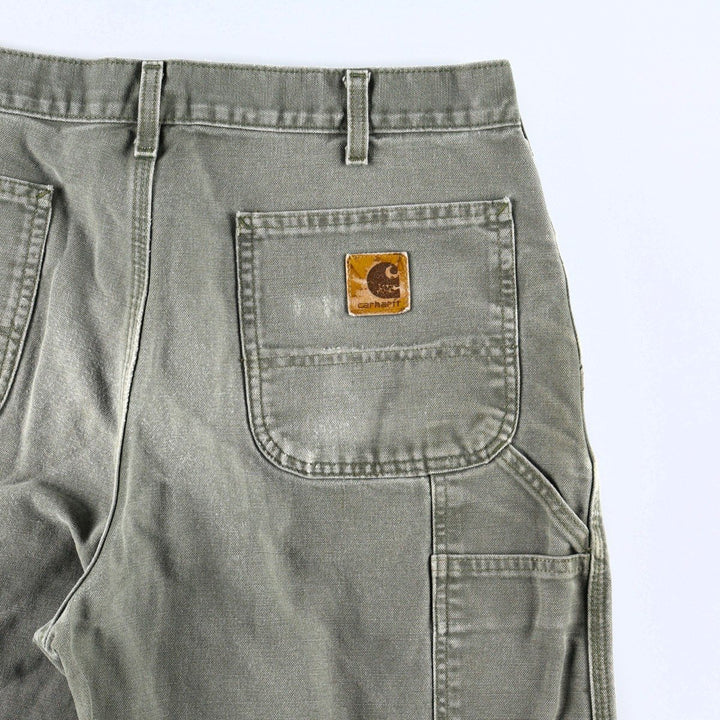 Carhartt Duck Painter Pants, Men's, W36 equivalent cotton Khaki type Vintage Second Hand