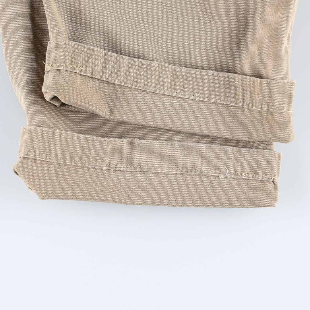 Carhartt Dungaree Fit Duck Work Pants, Men's, Size 35 cotton beige type brown Vintage Second Hand