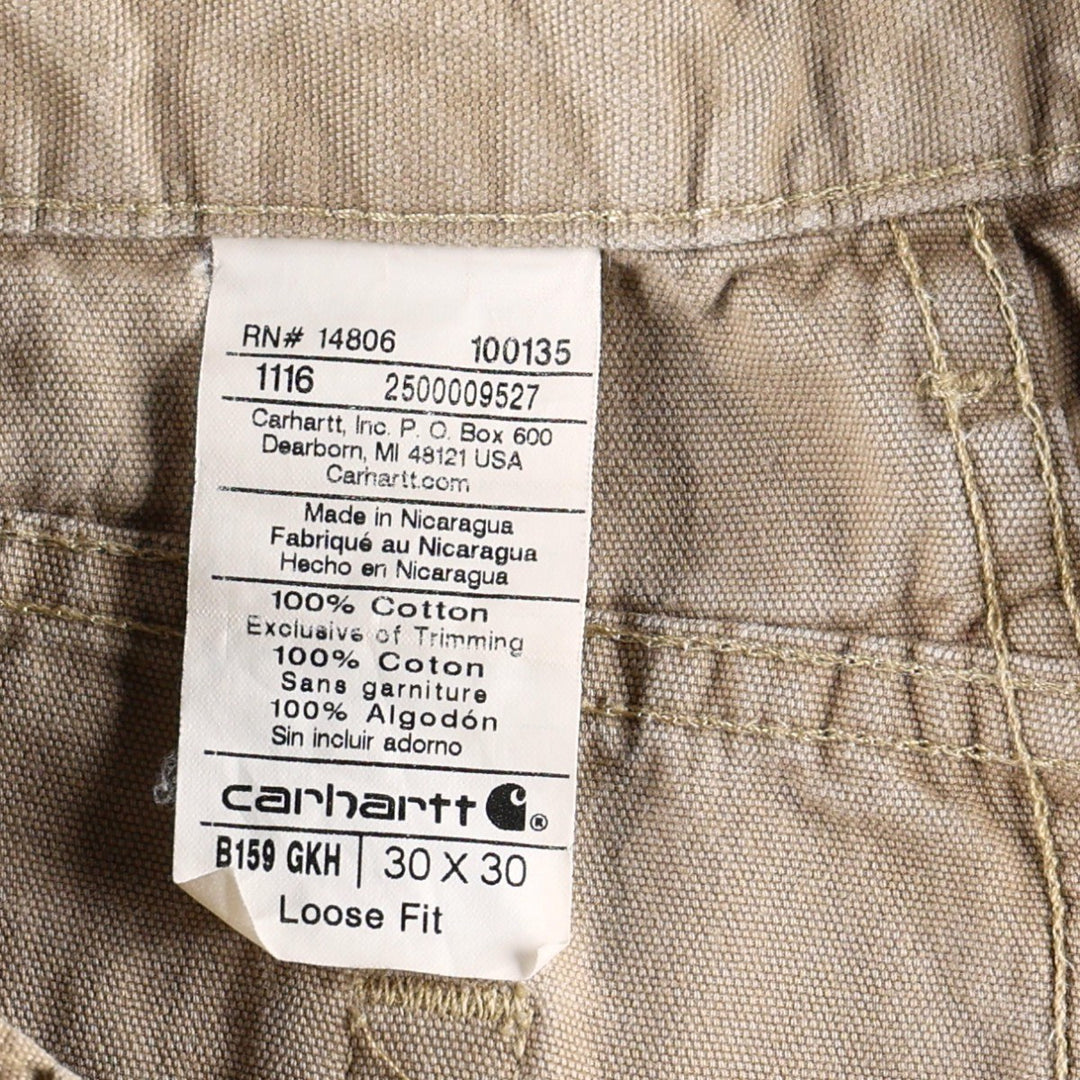 Carhartt Duck Painter Pants, Men's, W30 equivalent cotton beige type brown Vintage Second Hand