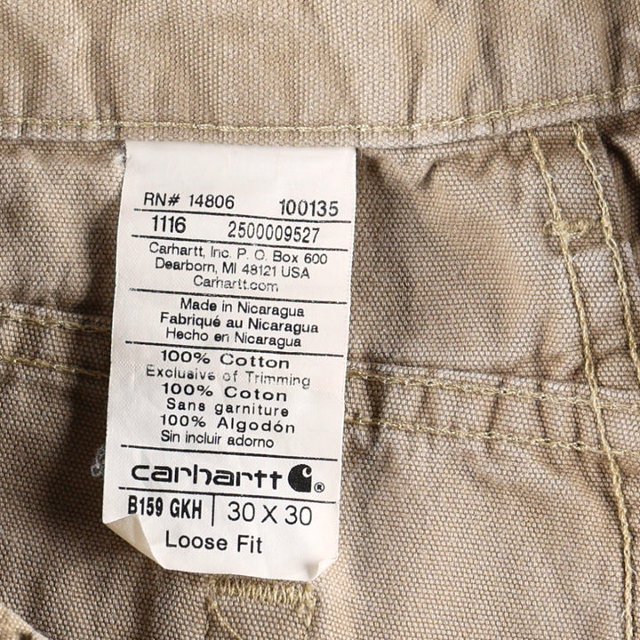 Carhartt Duck Painter Pants, Men's, W30 equivalent cotton beige type brown Vintage Second Hand