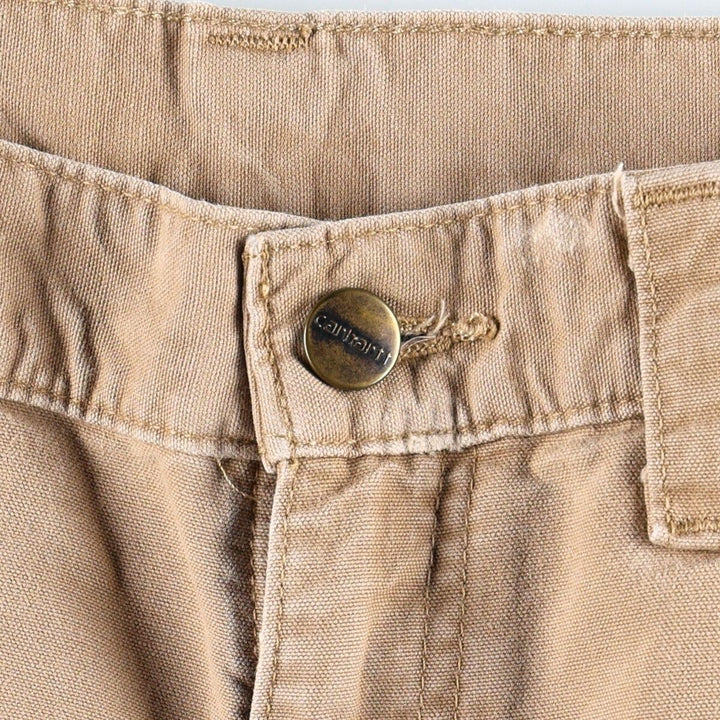 Carhartt Original Dungaree Fit Duck Painter Pants, Men's, W30 equivalent cotton Khaki type beige Vintage Second Hand
