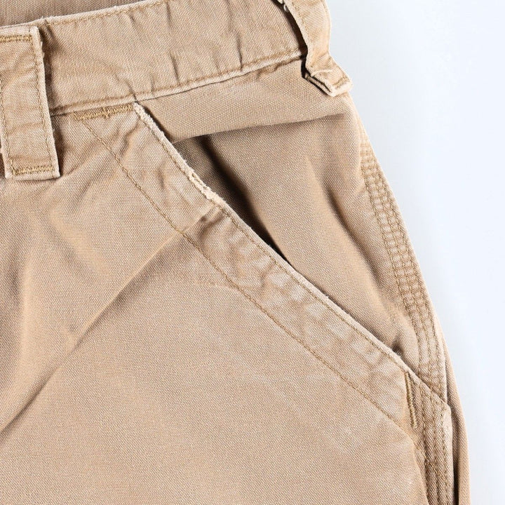Carhartt Original Dungaree Fit Duck Painter Pants, Men's, W30 equivalent cotton Khaki type beige Vintage Second Hand