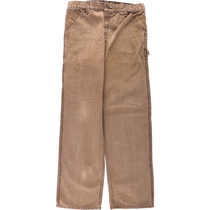 80s-90'S Carhartt Duck Painter Pants, Made in USA, Men's Size W32 (approx.), Vintage cotton brown type Vintage Second Hand