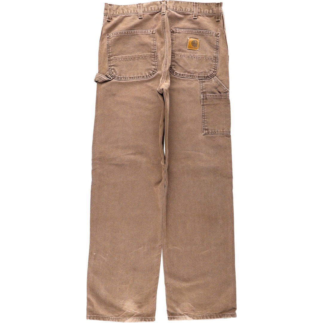 80s-90'S Carhartt Duck Painter Pants, Made in USA, Men's Size W32 (approx.), Vintage cotton brown type Vintage Second Hand
