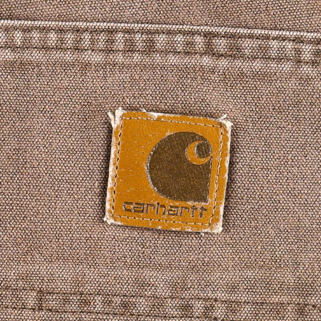 80s-90'S Carhartt Duck Painter Pants, Made in USA, Men's Size W32 (approx.), Vintage cotton brown type Vintage Second Hand