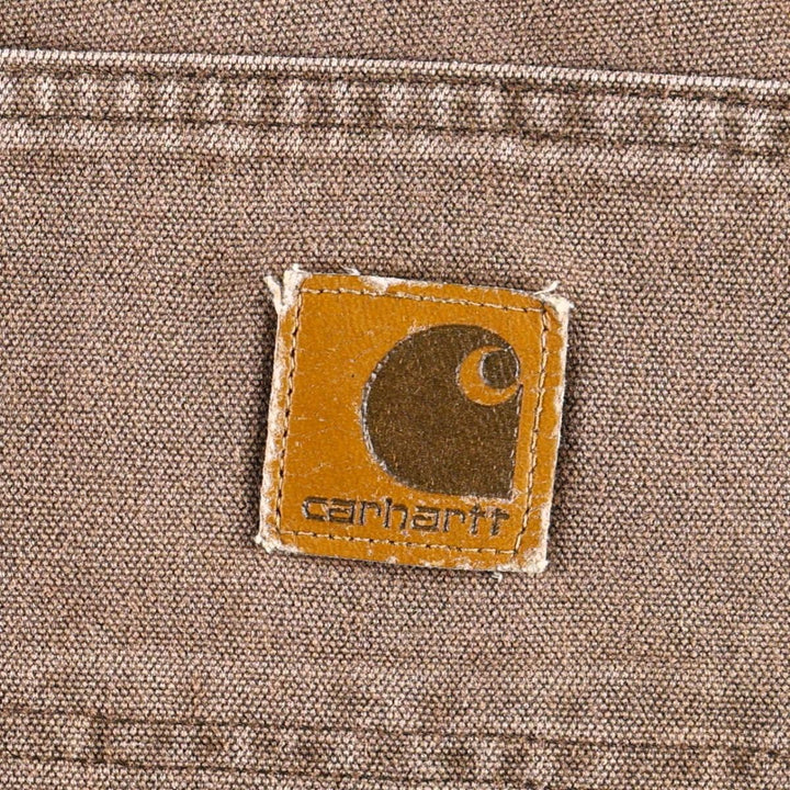 80s-90'S Carhartt Duck Painter Pants, Made in USA, Men's Size W32 (approx.), Vintage cotton brown type Vintage Second Hand
